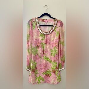 Lilly Pulitzer Dirty Shirley Harper Shift Dress 100% Silk